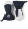 HESTRA Jungen Kid's Army Leather Heli Ski Mitt Handschuhe Blau/Grau/Weiß 3