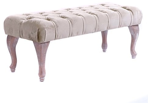 BAROCK Design POLSTERBANK Charlotte | 100 cm, goldfarben | Sitzbank, Bettbank, Ankleidebank