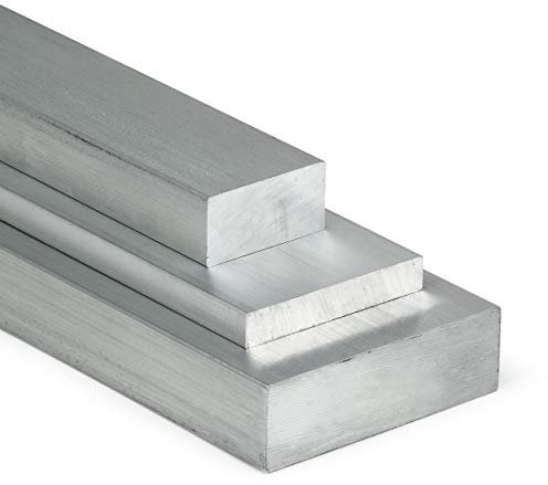 Aluminium Flach 50x20mm - Länge = 400mm (40cm) Flachstange zum Drehen, Fräsen, Bohren, Sägen