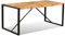 Festnight Esszimmertisch Esstisch Küchentisch Holztisch Raues Mangoholz Massiv 180 x 90 x 76 cm