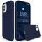 SURPHY Hülle Kompatibel mit iPhone 12 Hülle Silikon, iPhone 12 Pro Handyhülle Silikon 6,1 Zoll, Silikon Handyhülle für iPhone 12/iPhone 12 Pro 6,1 Zoll Silikon Schutzhülle, Dunkelmarine