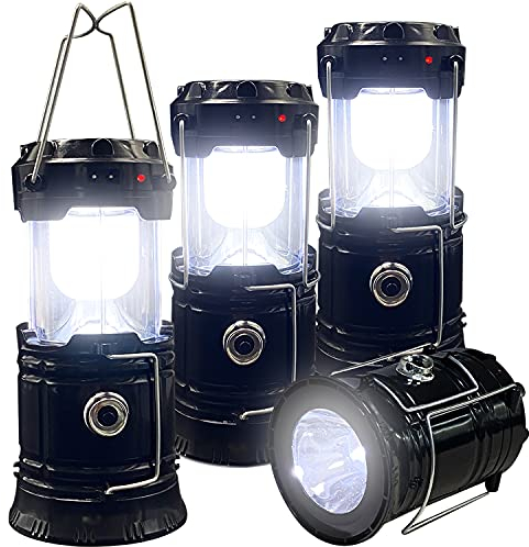 Linterna de camping plegable portátil XTAUTO ligera impermeable solar recargable por USB, kits de supervivencia para interiores y exteriores, luz de emergencia, interrupciones de energía, senderismo,