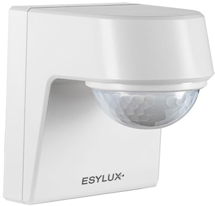 ESYLUX EM10025358 Wand, Aufputz Bewegungsmelder 200° Weiß IP55, IK07