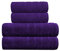 A & B TRADERS Luxury Cotton Towels Set, 2x Bath and 2x Hand Towels - Hotel Quality Super Soft Highly Absorbent (Purple)