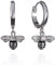 namana Bienen-Ohrringe für Frauen aus Sterling Silber 925, Creolen-Ohrringe für Damen mit Hummel-Anhänger, Silberne Bienen-Charms-Ohrringe, Huggie-Ohrringe in Sterling Silber mit Geschenkbox.