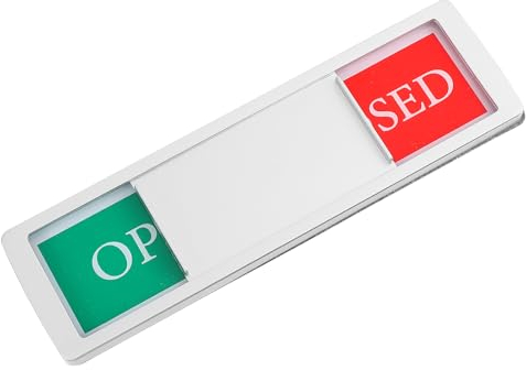 ULTECHNOVO Bitte nicht stören -Schild Geöffnet/Geschlossen Schild Sichtschutzschild Besetzt Schild Bitte nicht stören Schild für Zuhause Büro Toilette Hotels Konferenz Geschäft-Silber