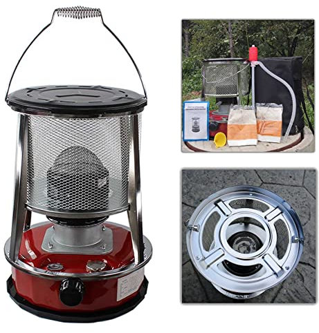 Smoke-Free Portable Kerosene Stove - Efficient 2 in 1 Paraffin Heater for Winter Space Heating - Adjustable Firepower - Ideal for Tents and Kerosene Heating