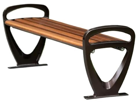 120/150/180 cm Aluminium Gartenbank Wetterfest, Rückenfreie Balkonbank, 300 kg belastbar, für Hof/Terrasse/Balkon(Size:180cm/71inch)