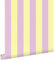 papier peint à rayures jaune pastel et lilas violet 0.53 x 10.05 m - ESTAhome