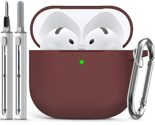 Inesore Compatible with AirPods 5/4 Hülle- Deep Red