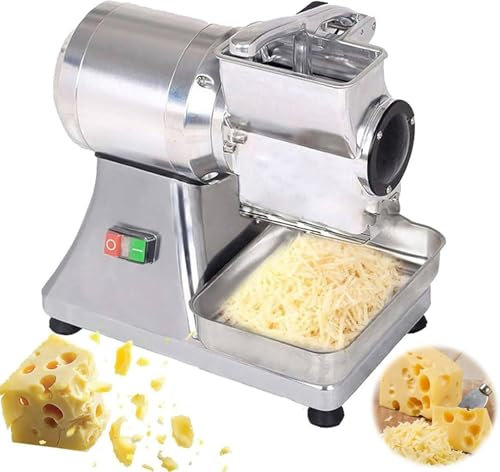 LPONAA Grattugia Elettrica Rotante 550W Grattugia Elettrica per Formaggio, Pezzi di Triturazione Rapida, Macina Briciole di Pane al Burro Automatico per Formaggio, Cetriolo, Carota