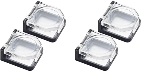 yksiahfi 4x Coperchio 'Interruttore A Pulsante di Alimentazione, Impermeabile e Resistente Alle Collisioni, Protezione di Sicurezza Antipolvere per Foro di Montaggio A da 25 mm