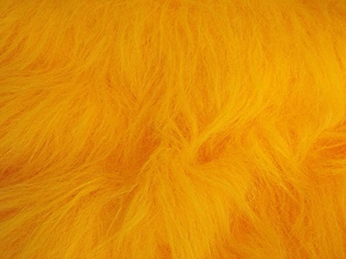 Hochflor Fun Kunstpelz Gewebematerial - Gold - Gold, 1Mtr - 150cmx100cm, 1Mtr - 150cmx100cm