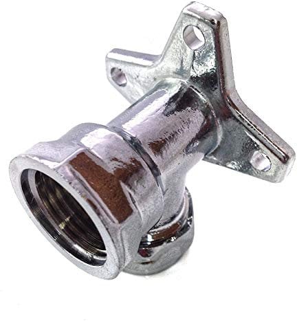 15mm x 1/2 Chrome Wallplate Elbow - Bag of 2