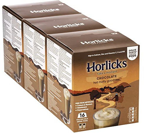 Horlicks Dolce Gusto Compatible Pods (Chocolate, 48 Pods)