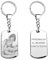 Calledelregalo con foto grabada/Grabado a láser/en ambos lados/Llavero Personalizado con Foto y Texto/Acero Inoxidable/Con estuche regalo / 54 x 23 mm