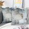 OYIMUA Deko Kissenbezug 40 x 40 2er Set Braun Grau Kissenhülle Landhausstil Samtkissen für Couch Dekokissen Kuschelkissen Wohnzimmer Schlafzimmer Kissenbezüge Outdoor Kissen Sofakissen Couchkissen