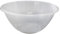 ANGIX 30cm Clear Plastic Kitchen Mixing Bowls 7 Litre, Lightweight, Easy to Use & Clean, Multipurpose Serving Mixing Bowl for Fruit, Vegetable, Salad - White (2-Pack)