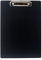 1er Alu Klemmbrett A4 mit gummierter Metalklemme, Schreibbrett DIN A4 mit Aufhängeose, Pad Halter Clipboard - Stabile Aluminum Schreibplatte - Schreibblock 1er Pack in Schwarz - TKD8025-black-1x
