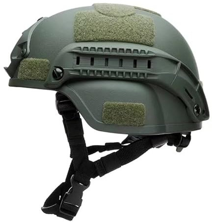 LEJUNJIE Mich 2000 Casco de Salto Base rápido Estilo PJ Cascos de Airsoft Casco táctico Militar para Paintball Deportes al Aire Libre Caza Tiro