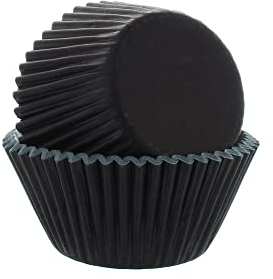 Culpitt Select Black Baking Cases, Greaseproof Paper Baking Cups, 50mm Cupcake Cases - Pack of 50
