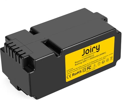Joiry 28V 3000mAh Li-ion Akku Ersatzakku Kompatibel mit Yard Force Mähroboter SA650ECO SA500ECO SA600H SA800PRO SA500 SA900 SC600ECO Rasenmäher Rasenroboter