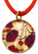 Murano Passion Muranoglas-Anhänger, handgefertigter Glasanhänger, Millefiori-Anhänger, Blattgold, Muranoglas-Schmuck, Glas aus Venedig, 2 cm (Viola Sml MGPV4)