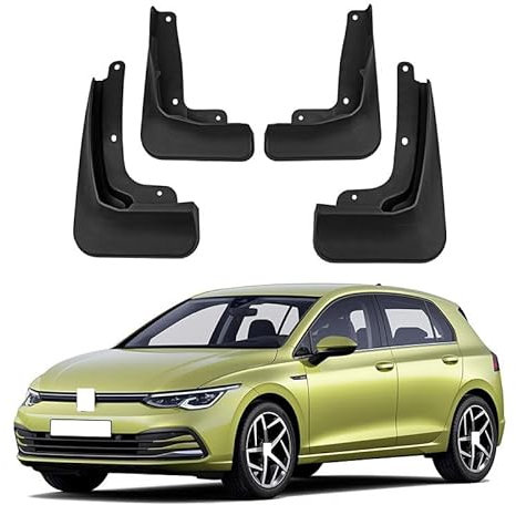 lixuejian 4 Stück Auto Spritzschutz Schmutzfänger,für V-W Golf 8 2020-now,Vorne Hinten Kotflügel,Protection Zubehör