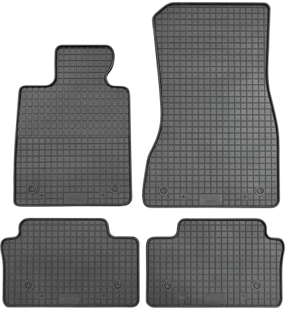 PETEX Passform Gummimatte für BMW 5er Limousine (G60-G60E) / Touring (G61) ab 10/2023, 4-teiliges Set, PKW Auto Fußmatte, schwarz, robust, wetterfest