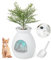 SOARS Katzenklo Blumentopf mit Schaufel, Katzentoilette mit intelligenter Geruchsentfernung, Katzenklo XXL mit Türvorhang, Kieselsteinen, für Wohnzimmer, Schlafzimmer, Ecke