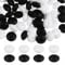 100 Pcs Silicone Beads for Keychain Making Silicone Lentil Beads Black White Silicone Focal Beads Painted Round Spacer Beads Loose Silicone Beads for Pens Necklace Bracelet Lanyard DIY Crafts Making