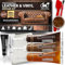 Coconix Leather & Vinyl Repair Kit - Brown & Shades | Repairs Cracks, Holes, Scratches & Chips | For Furniture, Car Seats & Jackets | Customisable Colours