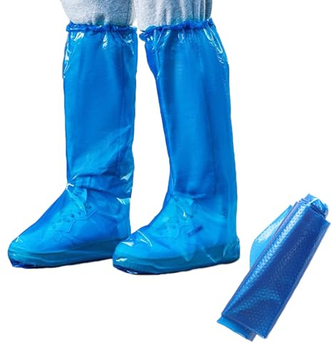 Fayemint 20 Piezas Zapato Cubre, Cubrebotas Impermeable, Funda para Zapatos de lluvia, Adecuado para Protección Contra la Nieve y la lluvia (azul)