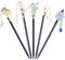 5 Pièces Baguettes à Cheveux en Bois, Vintage Cheveux Baguettes, Épingle à Cheveux Vintage pour Femme, Épingles à Cheveux Chinois Baguettes, Pinces à Cheveux en Bois, pour Cheveux DIY Accessoire(I)
