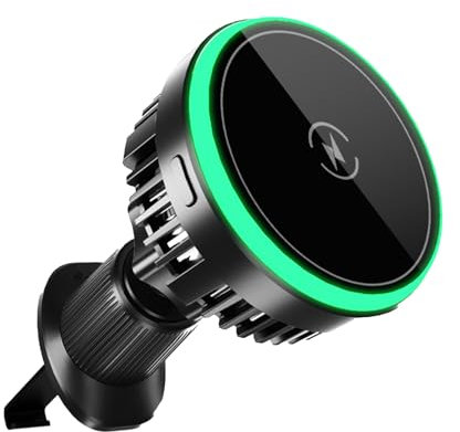 Wireless Car Charger 15W Quick Charging, Portable Magnetic Air Vent Phone Holder, Adorable Compact Magnetics Fast Wireless Chargers Mount for Automobile Smartphones