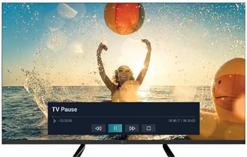 TELE System TS43FLQLEDSMV15 - TV 43 Pollici, Smart TV, 4K, DVB-T2/S2 HEVC, Classe energetica F