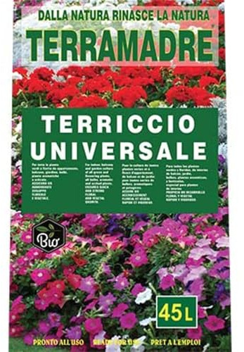 1 PZ TERRICCIO UNIVERSALE TERRAMADRE TERRIFLORA LT 45 UNI EN (66)