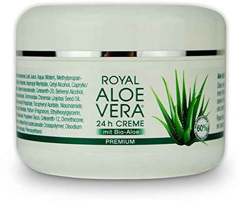 Royal Aloe Vera 24 h Gesichtscreme Tages/Nacht Creme mit 60% Bio Aloe Vera (6)