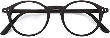 IZIPIZI Unisex Shape D Lesebrille, Black Soft, one Size