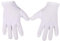 A & A Hair Beauty Baumwollhandschuhe Handschuhe Friseurbedarf Salon Stoffhandschuhe 100% Baumwolle Arbeitshandschuhe Unterziehhandschuhe weiß (S)