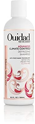 Ouidad Fortgeschrittene Klimakontrolle Sulphate Free Defrizzing Shampoo, Entfernt Schmutz und überschüssiges Öl ohne Locken zu entziehen, Sicher für farbbehandeltes Haar, 250 ml
