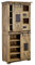 MASSIVMOEBEL24.DE Railway Schrank 80x45x175 Mango, Farbe:Natur lackiert, Größe:80x45x175 cm (BxTxH)