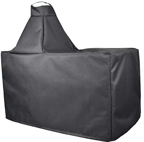 Mini LustrousGrill Cover Compatible with Large Big Green Egg, Large Ceramic Egg Type Kamado Table Cover, Waterproof Weather Resistant Cover, 60 L-27 W-31 H, Large(Black)