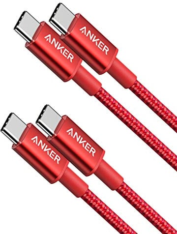 Anker USB C Cable, 2 Pack New Nylon USB C to USB C Cable (3.3ft 60W), USB 2.0 Type C Charging Cable for MacBook Pro 2020, iPad Pro 2020, iPad Air 4, Galaxy S20, Switch, Pixel, LG and More