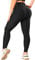 RIOJOY Damen Push Up Leggings - High Waist Anti Cellulite Leggins Scrunch Butt Po Lifting Sporthose Yogahose, Schwarz 4XL