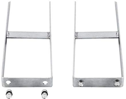 Cigopx Pfostenträger 2 STK. für WPC Zaun Stahl 40 cm