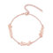 Jeweidea Personalisierte Namensarmbänder für Frauen Gravur 2-5 Namen Gold Silber Roségold Armbänder für Damen Mädchen Mama Schmuck Geschenke zum Geburtstag Valentinstag (Roségold-3)