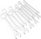 Mesee 10 Stück Maulschlüssel Set, Mini Ratschenschlüssel Set, Gabelschlüssel Ringmaulschlüssel, Metrisches Ringschlüssel Schraubenschlüssel Set, Torx Ringschlüssel Werkzeug, 4mm-11mm