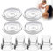 Duckbill Valves 4 Pieces, 4 Piece Set Silicone Diaphragm Compatible with Momcozy S9/S12 Wearable Breast Pumps Replace Parts/Accessories