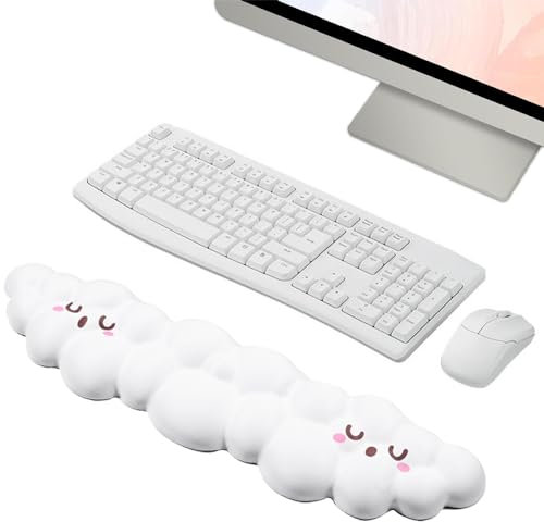 Ergonomic Keyboard Wrist Rest - Soft Silicone Gel Pad for Typing & Gaming with Anti-Slip Base, Non-Slip Comfort Support for Office, Home, Computer